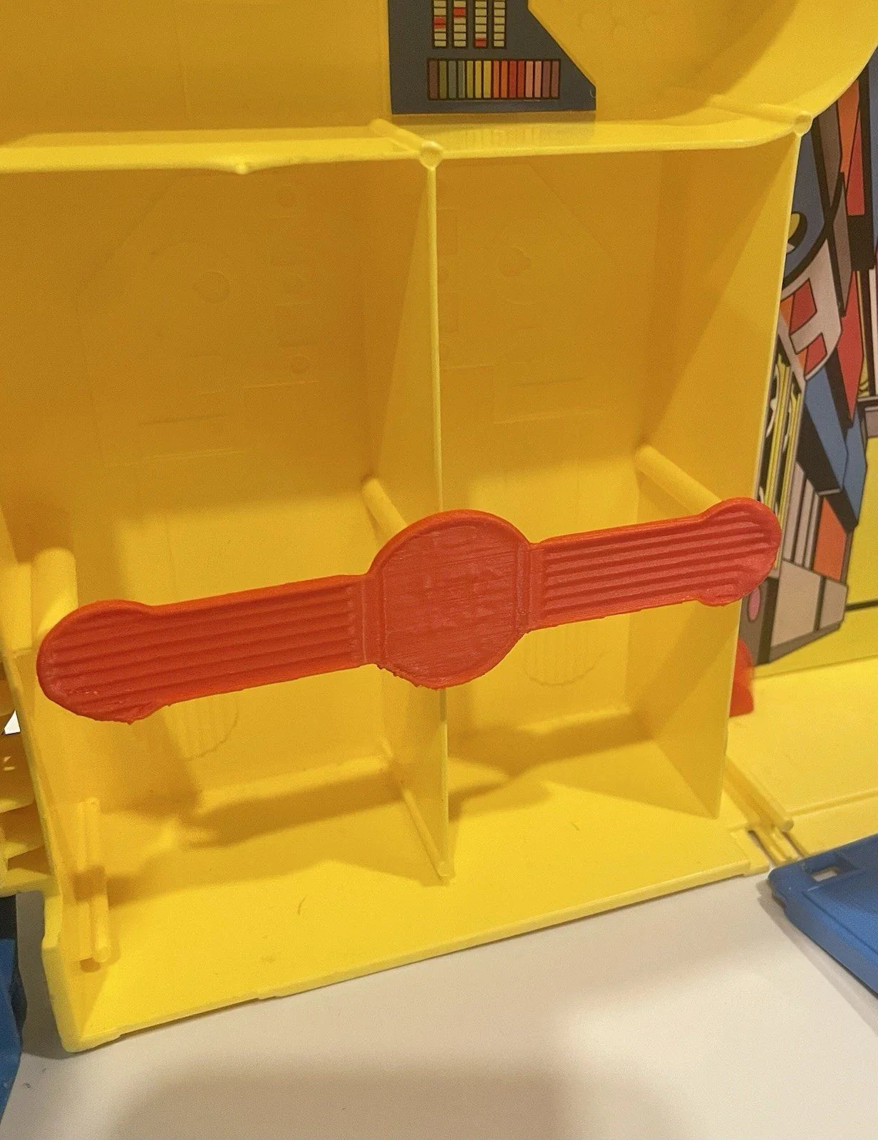 Kenner Super Powers Hall of Justice Playset Transporter Strap Repro Part 1984 Main image