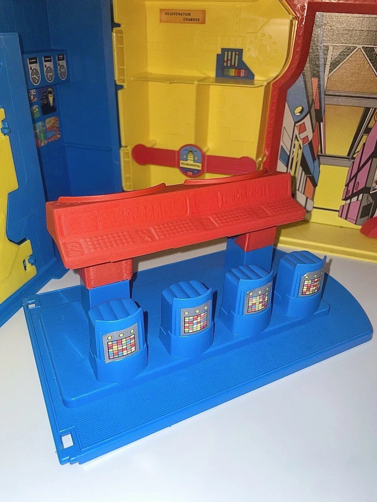 Kenner Super Powers Hall of Justice Playset Console Computer Repro Part 1984 Main image