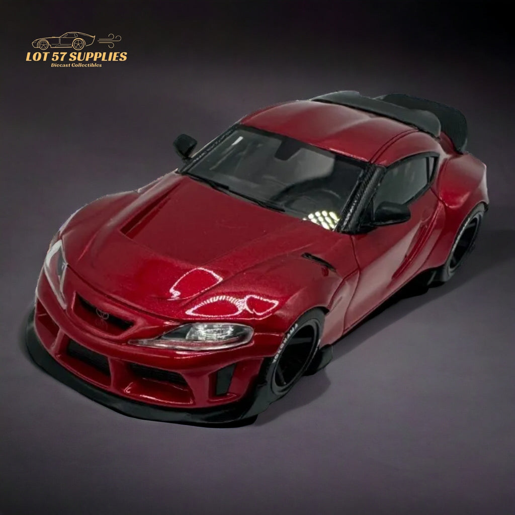 ATOZ Toyota Supra GR in Metallic Red 1:64 Resin model - Collectors World Toys