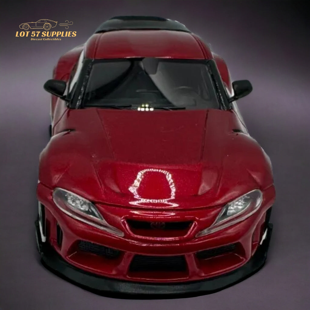 ATOZ Toyota Supra GR in Metallic Red 1:64 Resin model - Collectors World Toys
