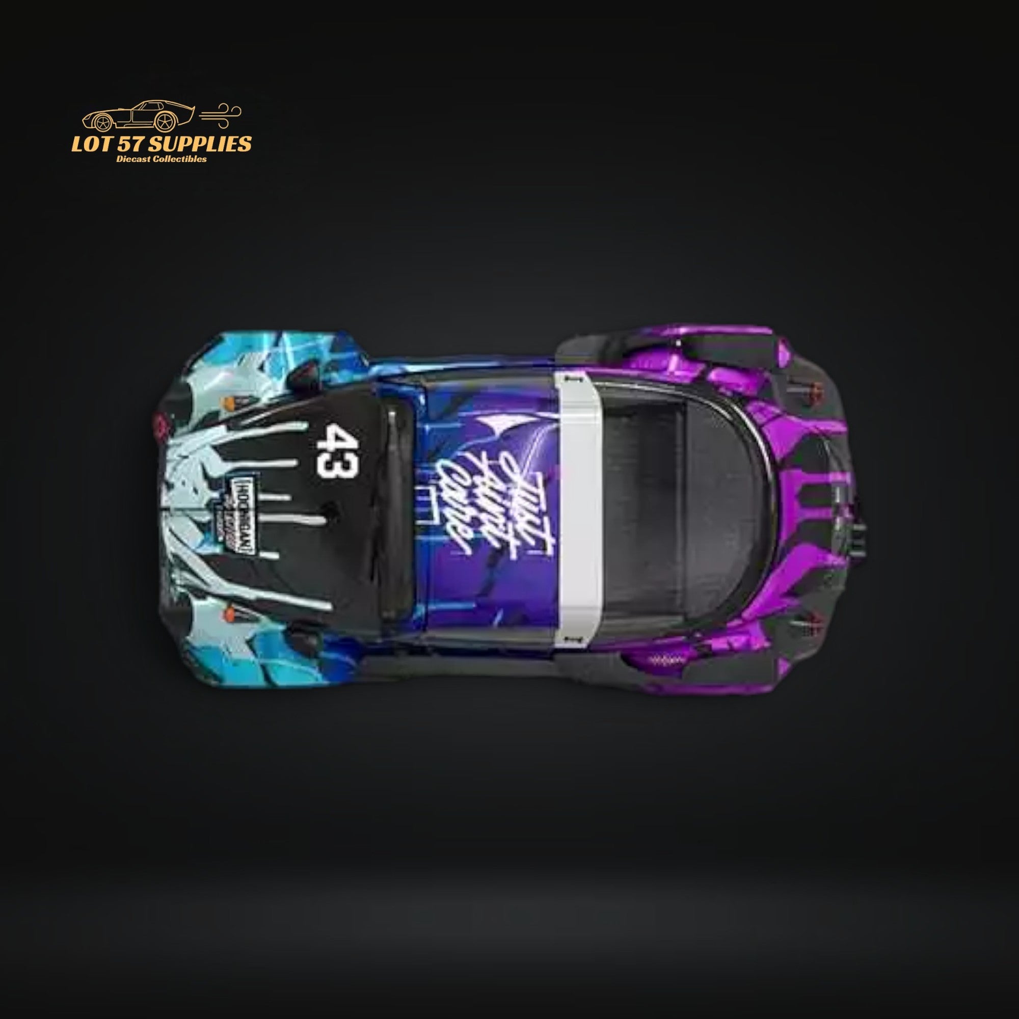 Mini Station Volkswagen Beetle Targa RWB in Pink Flower Livery 1:64 - Collectors World Toys