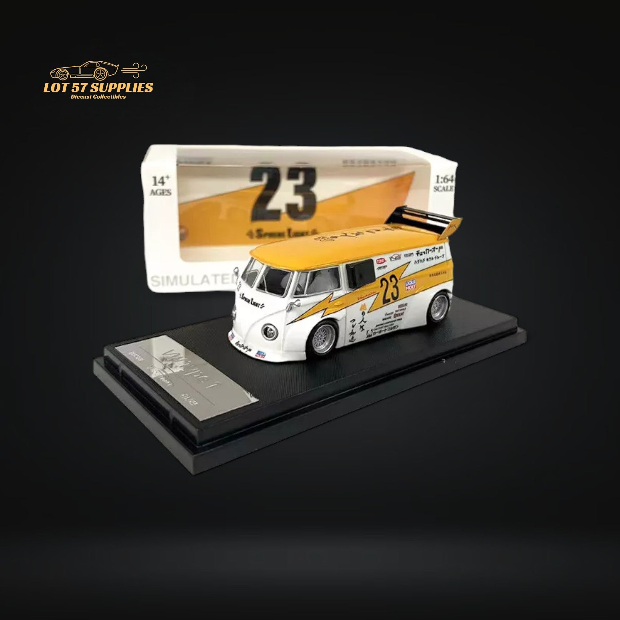 Aurora Model VW Volkswagen T1 Van Bus Lighting #23 Livery 1:64 - Collectors World Toys
