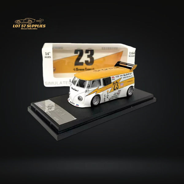 Aurora Model VW Volkswagen T1 Van Bus Lighting #23 Livery 1:64 - Collectors World Toys