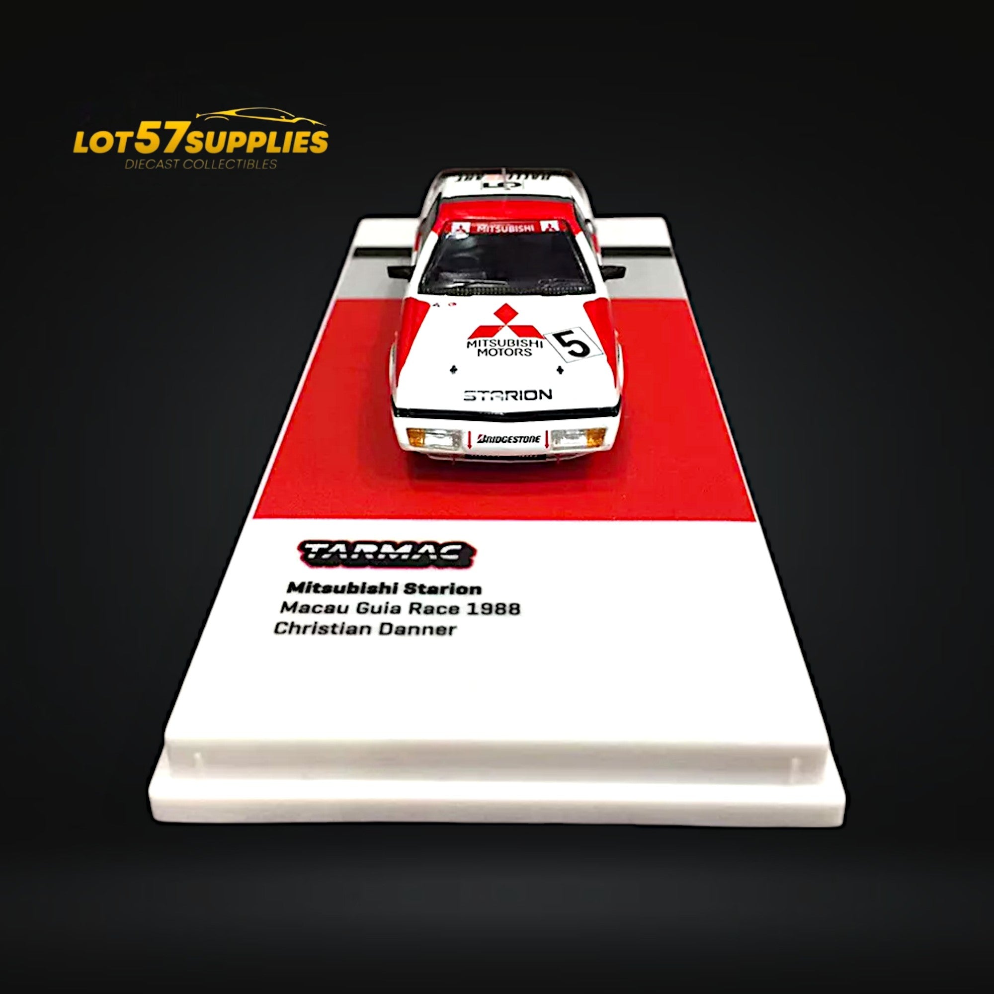 Tarmac Works Mitsubishi Starion Macau Guia Race 1988 #5 1:64 - Collectors World Toys