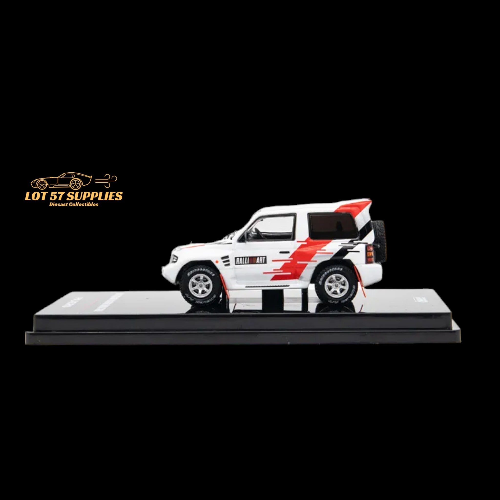 Inno64 Mitsubishi Pajero Evolution "RALLIART" in White 1:64 IN64-EVOP-RAWHI - Collectors World Toys