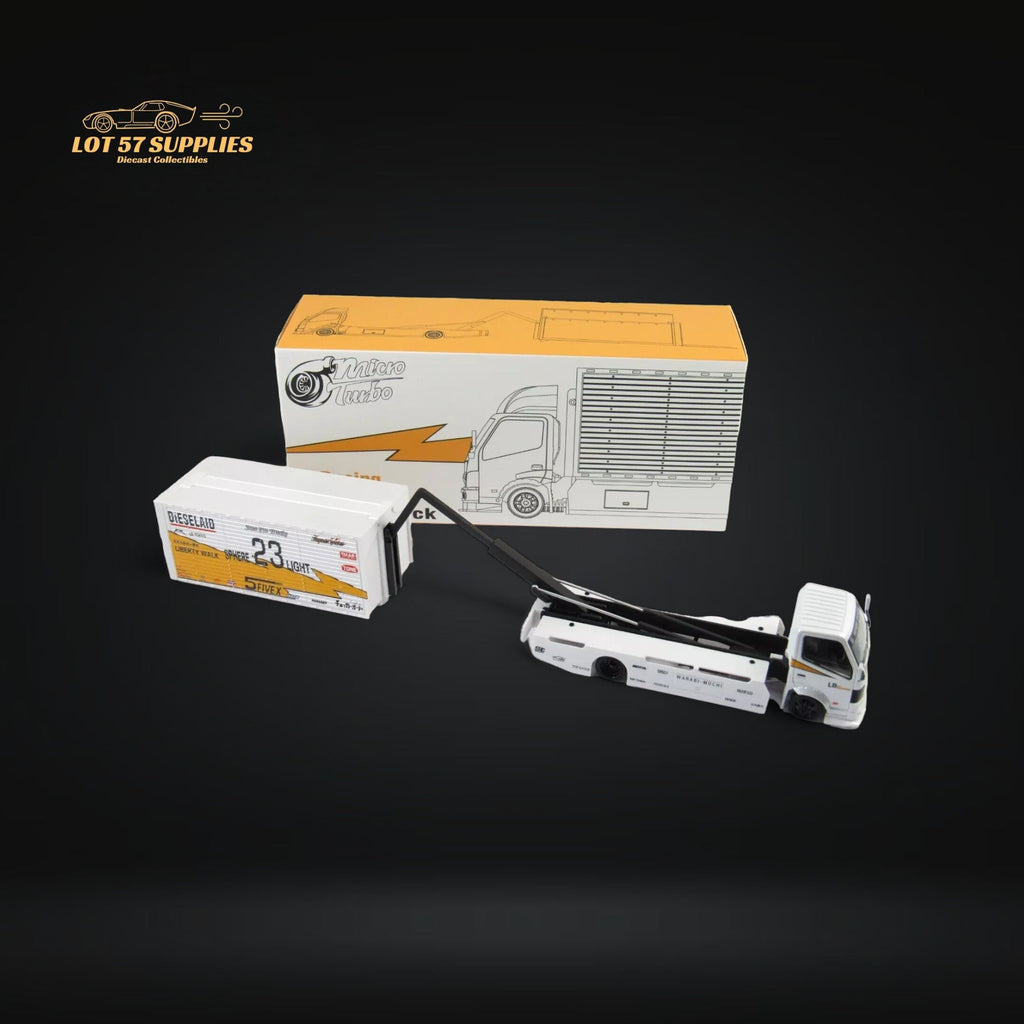 MicroTurbo HINO 300 Custom Truck LBWK Silhouette Lighting #23 1:64 - Collectors World Toys