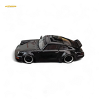 Flame Porsche 964 RWB Ducktail in Gloss Black 1:64 - Collectors World Toys