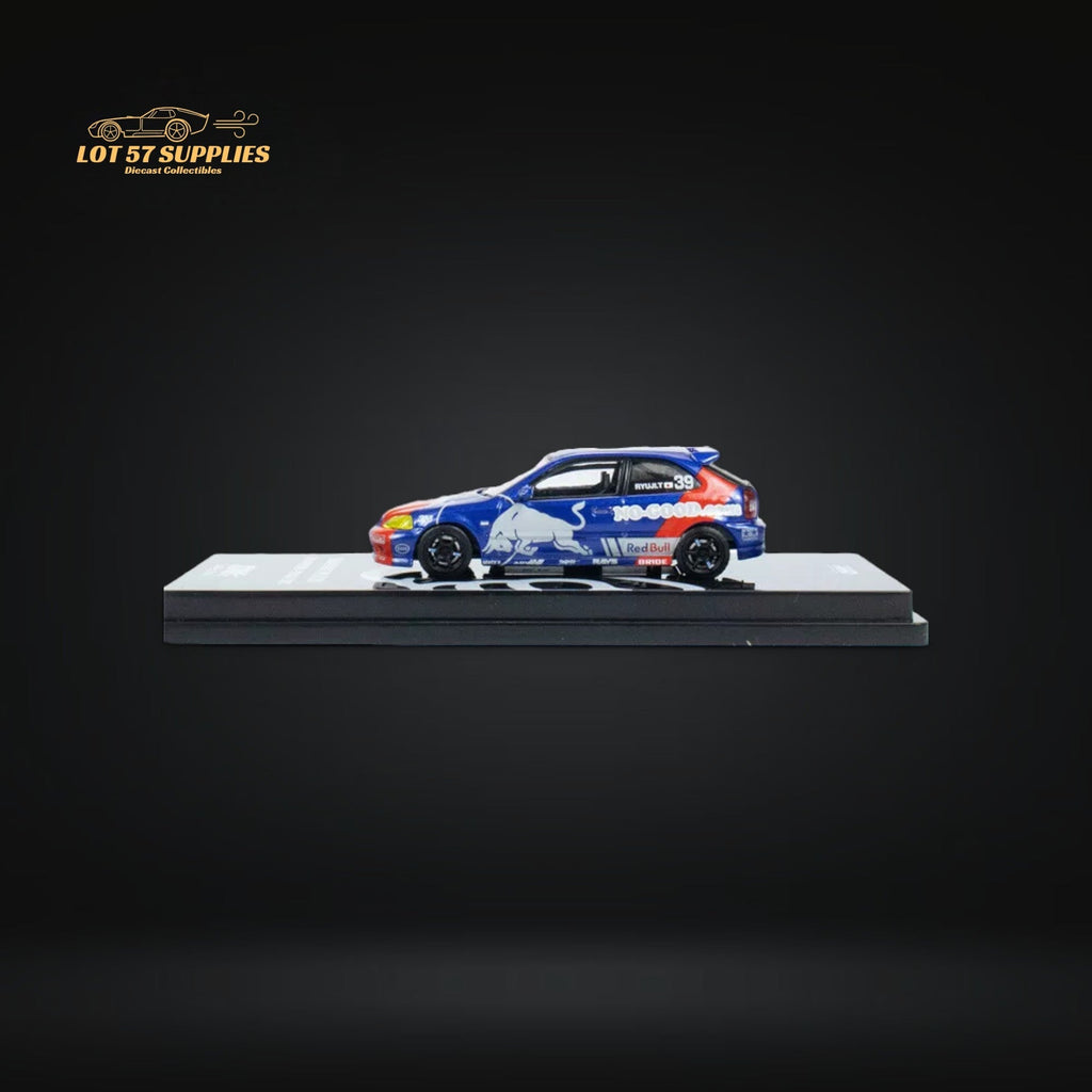Inno64 Honda Civic Type-R EK9 #39 NO GOOD RACING Red Bull Livery 1:64 IN64-EK9-JDM16 - Collectors World Toys