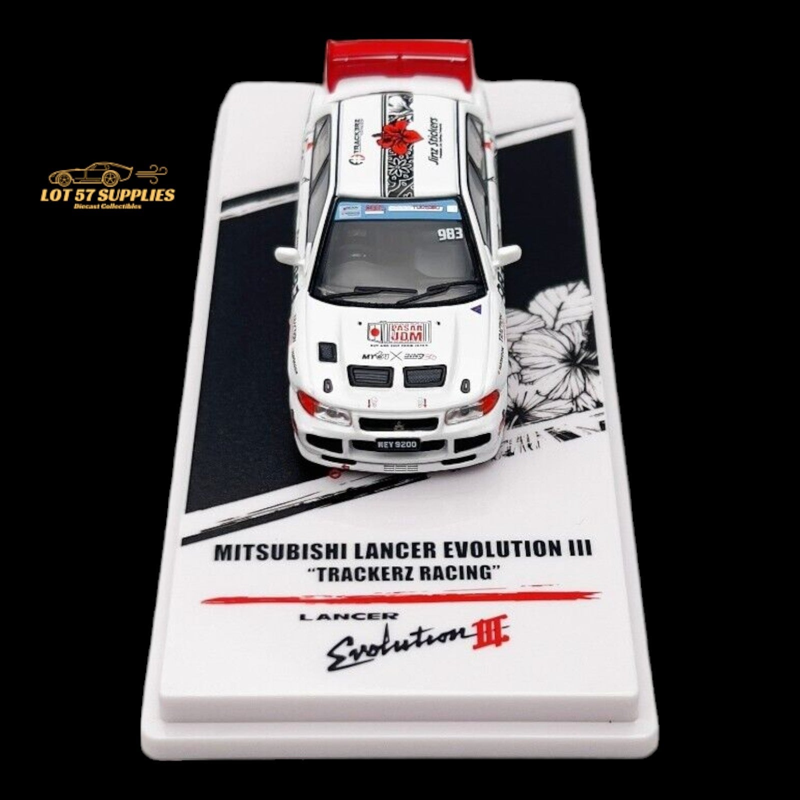 Inno64 Mitsubishi Lancer Evo III "Trackerz Racing" Malaysia Exclusive 1:64 IN64R-EVOIII-TRACKERZ - Collectors World Toys