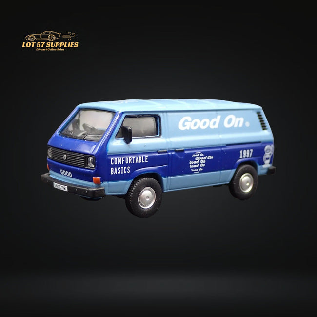 Tarmac Works X Schuco Collab64 Volkswagen T3 Panel Van GOOD ON 1:64 T64S-001-GO - Collectors World Toys Hover Image
