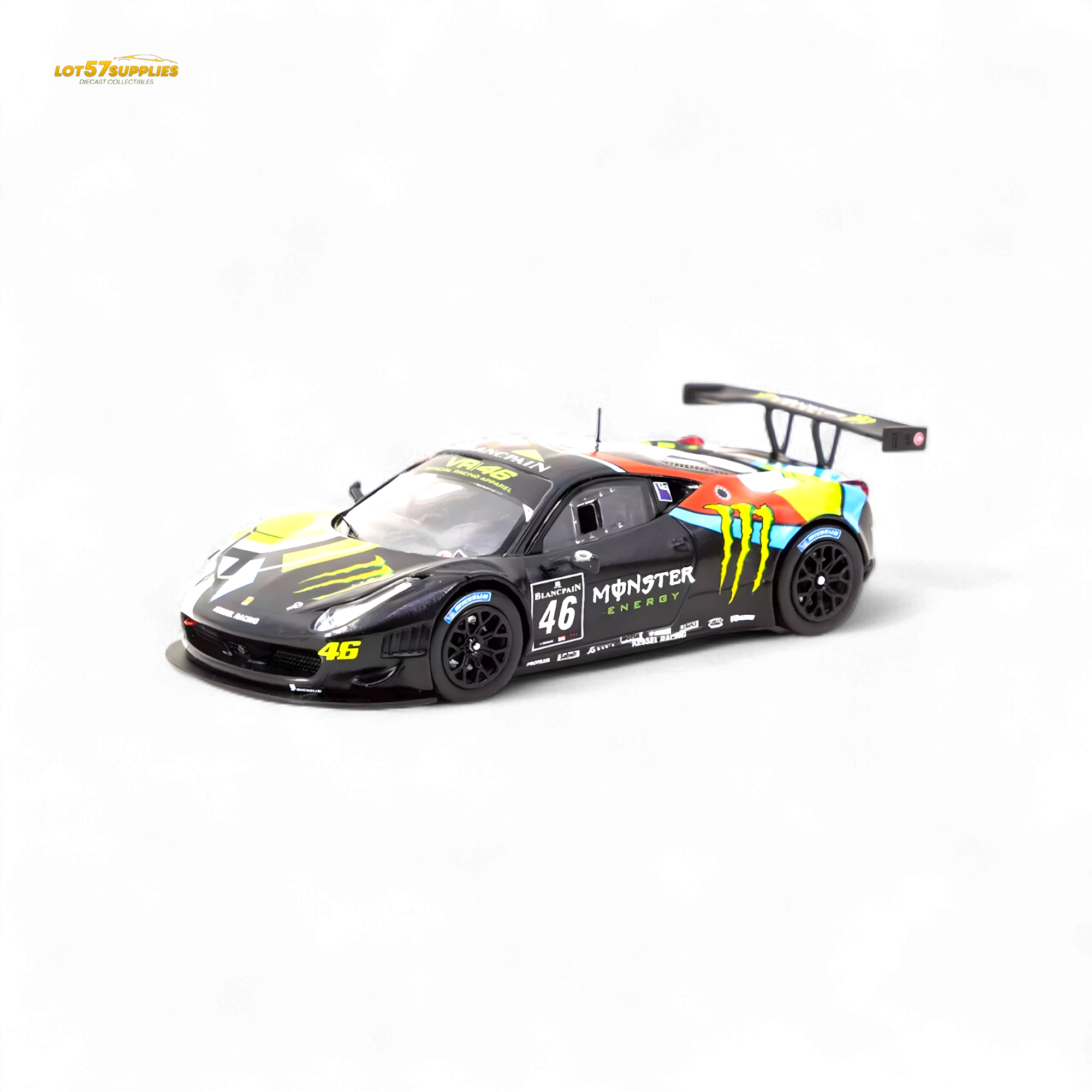 Tarmac Works Hobby64 Ferrari 458 Italia GT3 Blancpain Endurance 2012 V. Rossi 1:64 T64-073-12BGT46M Main image