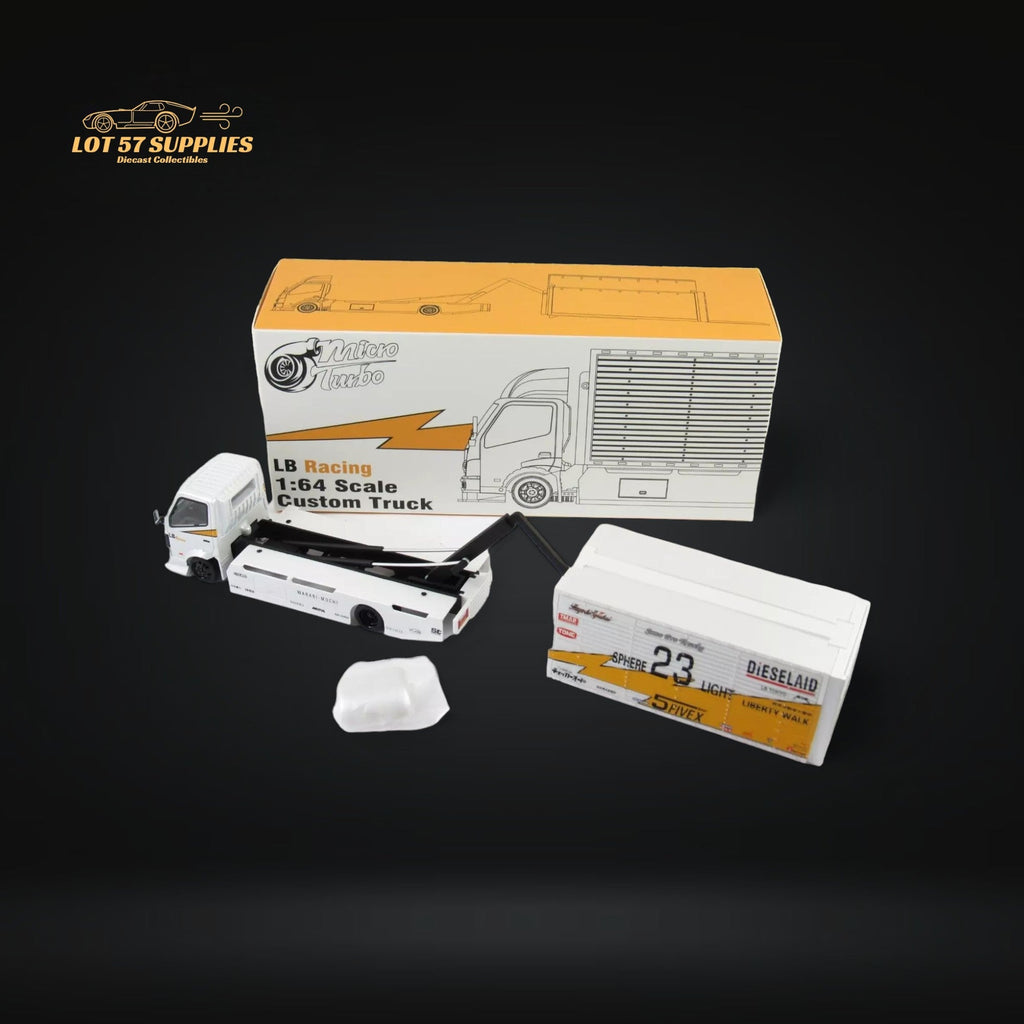 MicroTurbo HINO 300 Custom Truck LBWK Silhouette Lighting #23 1:64 - Collectors World Toys