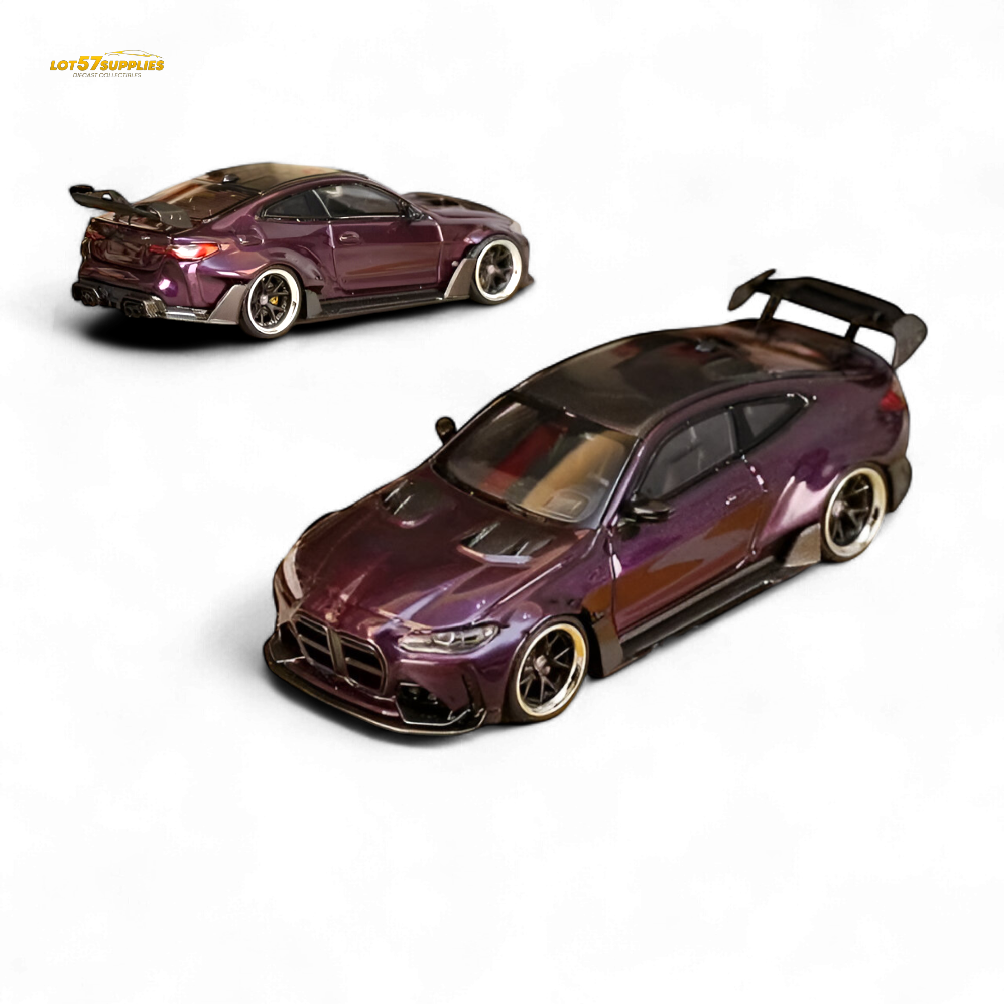 Street Weapon BMW M4 G82 Widebody - Dark Purple Special Edition 1:64