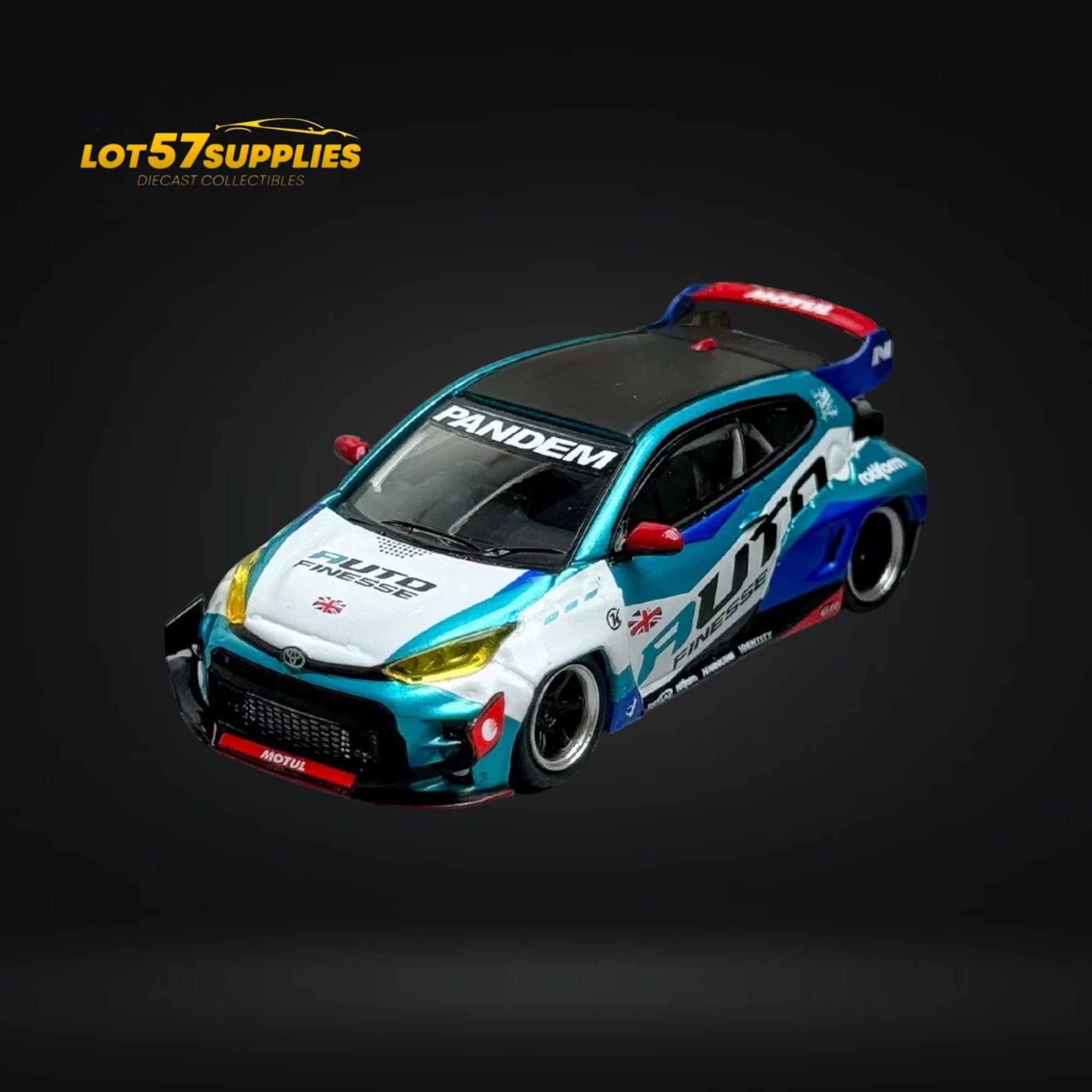 Fuji Toyota Yaris GR Auto Finesse Blue #99 1:64 - Collectors World Toys Main image