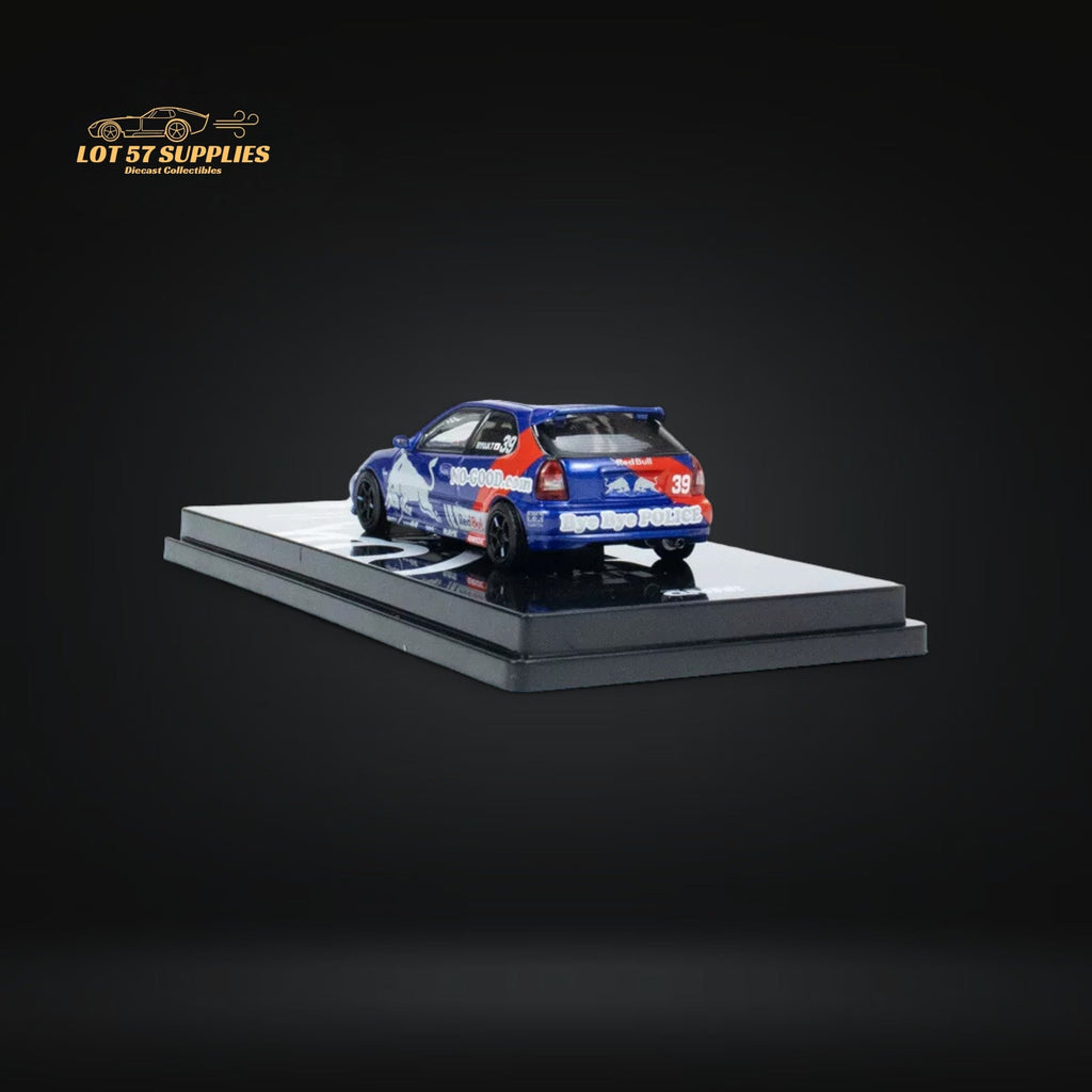 Inno64 Honda Civic Type-R EK9 #39 NO GOOD RACING Red Bull Livery 1:64 IN64-EK9-JDM16 - Collectors World Toys