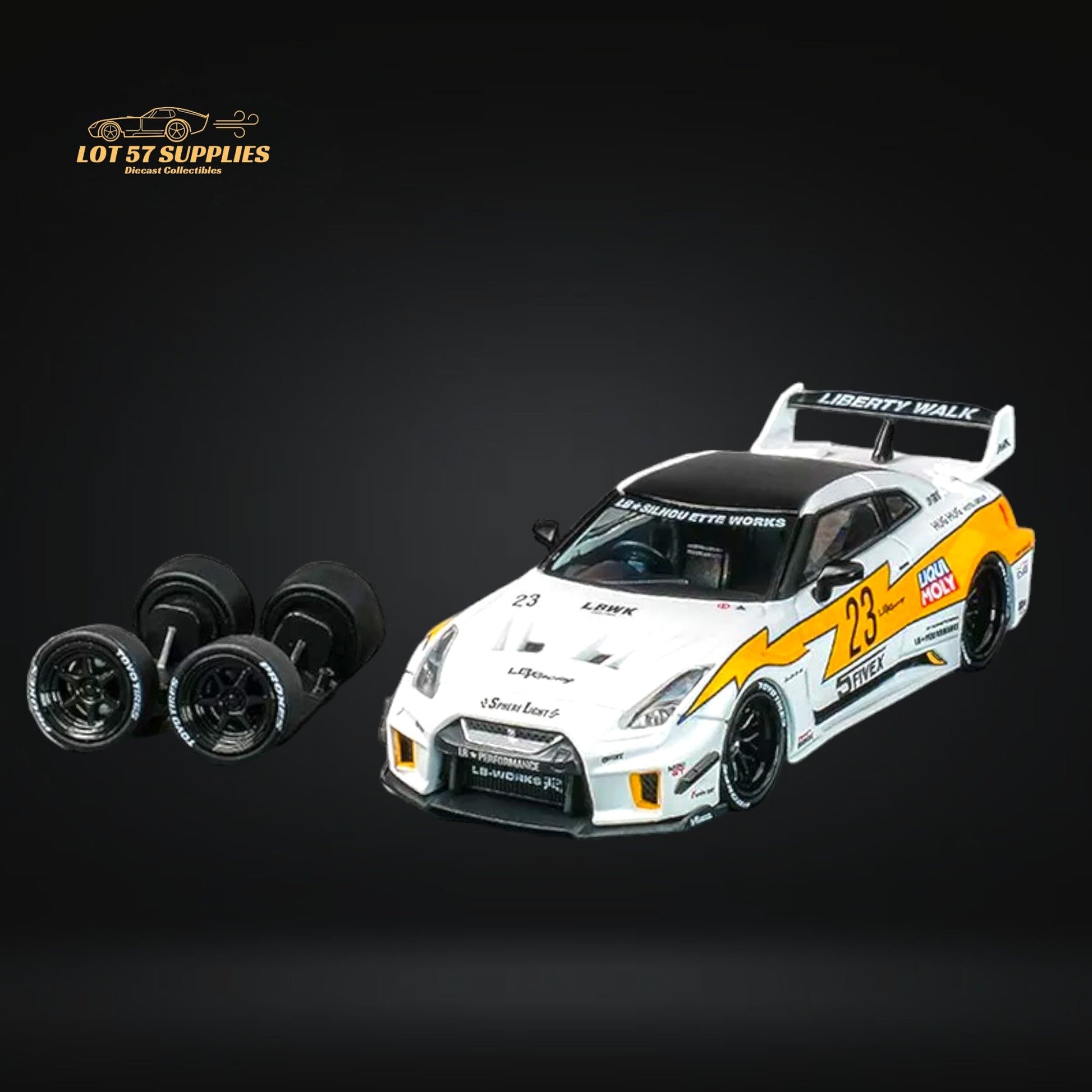CM Model Nissan Skyline GT-R R35RR LBWK Silhouette #23 1:64 CM64-35RR-12 - Collectors World Toys