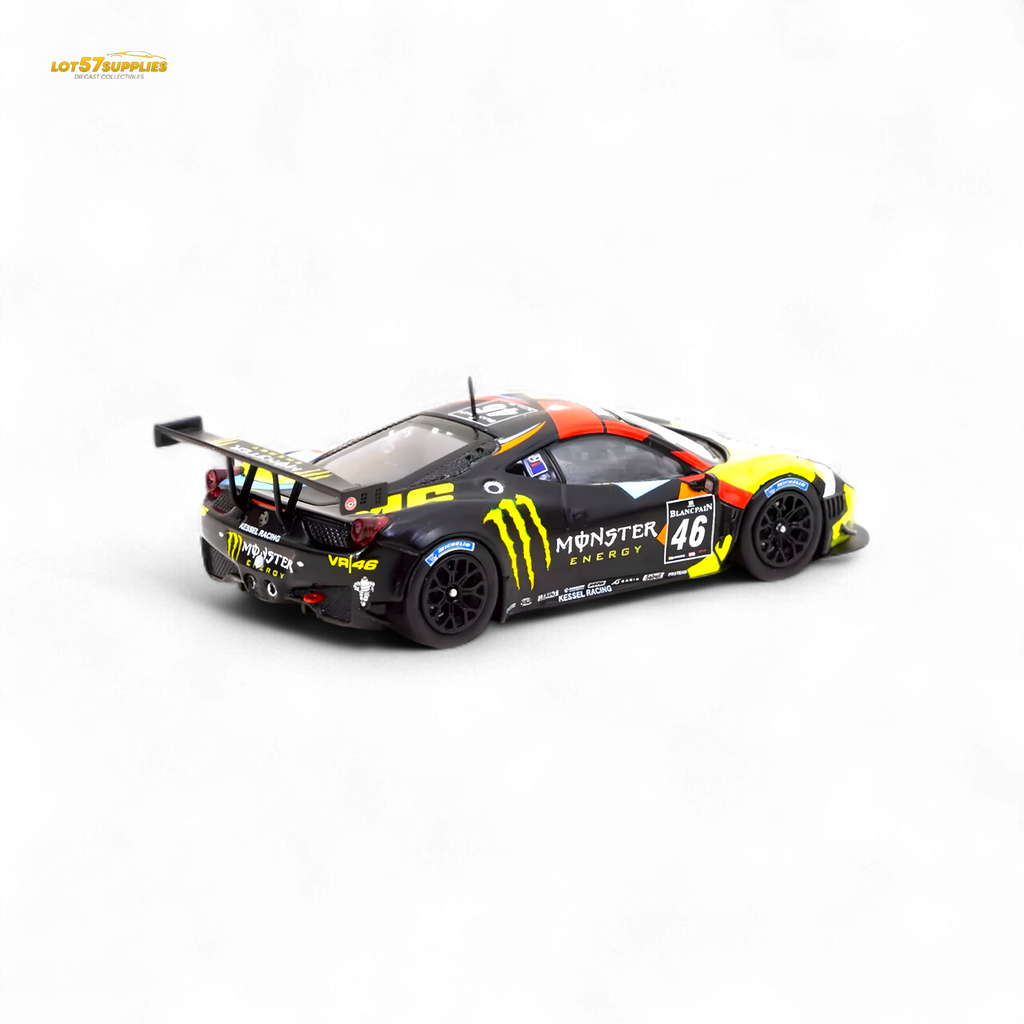 Tarmac Works Hobby64 Ferrari 458 Italia GT3 Blancpain Endurance 2012 V. Rossi 1:64 T64-073-12BGT46M