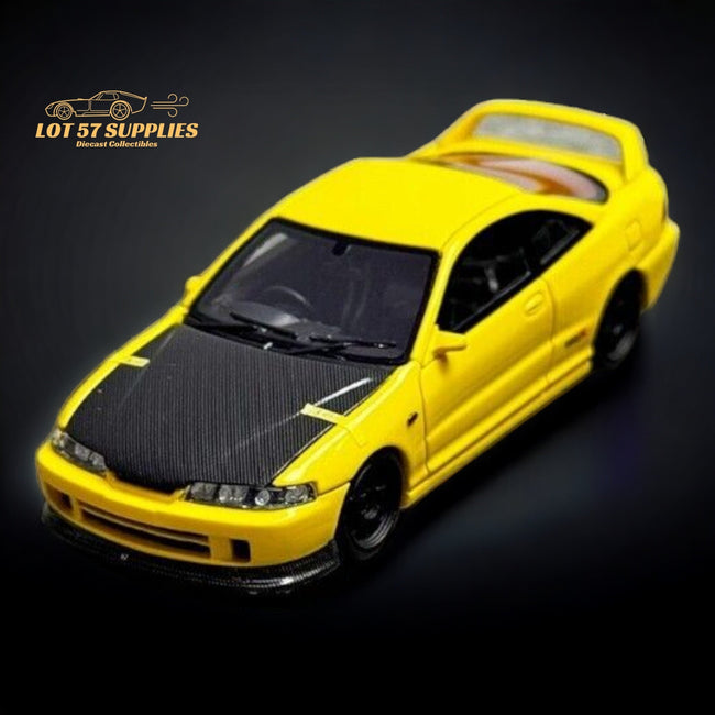 Nice Auto Honda Integra DC2 YELLOW 1:64 Resin Limited to 399 Pcs - Collectors World Toys Hover Image
