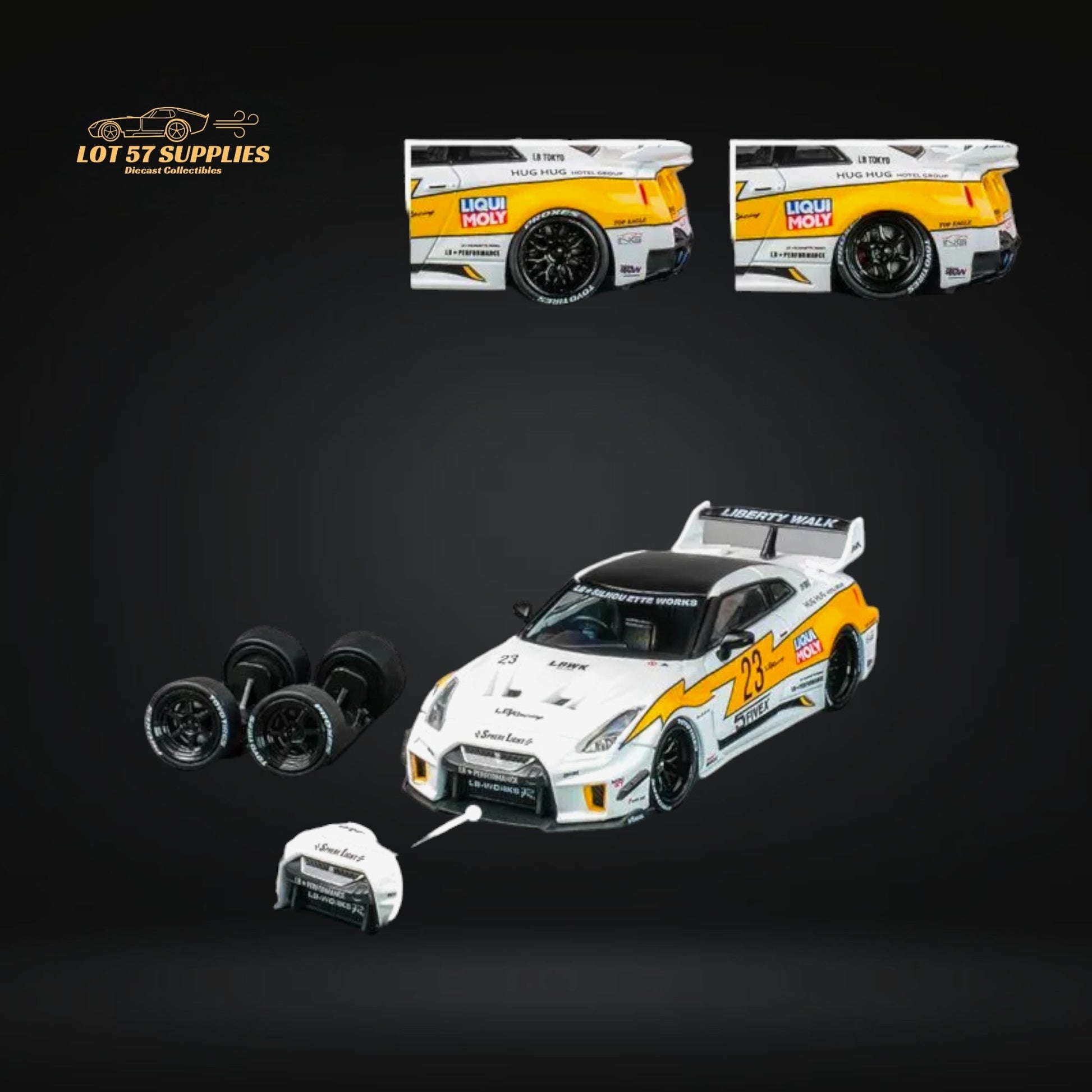 CM Model Nissan Skyline GT-R R35RR LBWK Silhouette #23 1:64 CM64-35RR-12 - Collectors World Toys