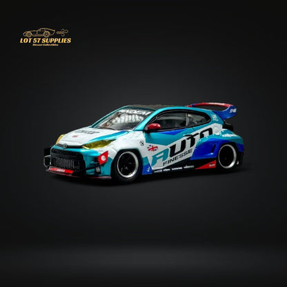 Fuji Toyota Yaris GR Auto Finesse Blue #99 1:64 - Collectors World Toys