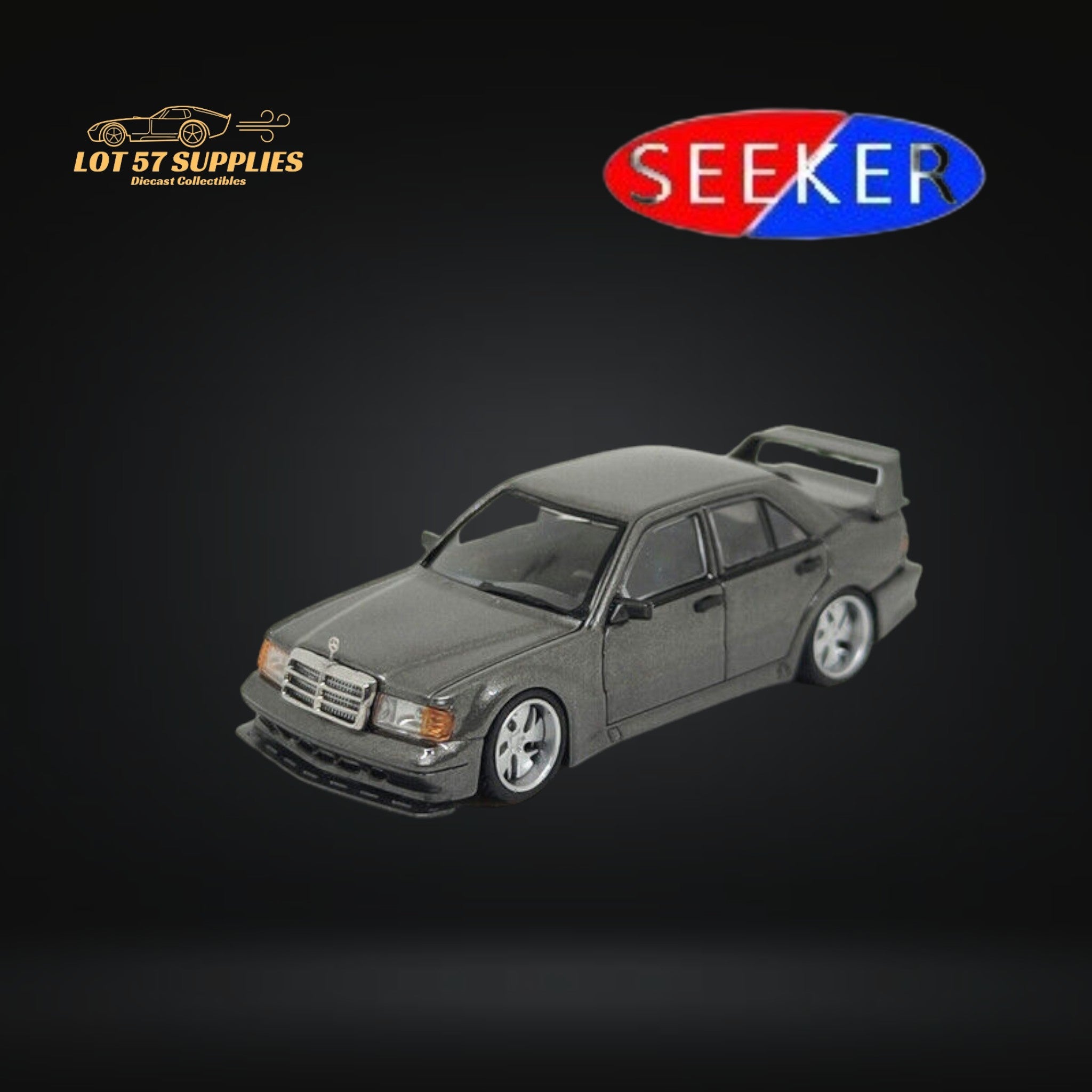 Seeker Mercedes-Benz 190E 2.5-16 Evolution Metallic Grey 1:64 Main image
