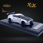Error404 LB-Works Skyline GT-R R35 Pearl White Carbon Hood 1:64 - Collectors World Toys