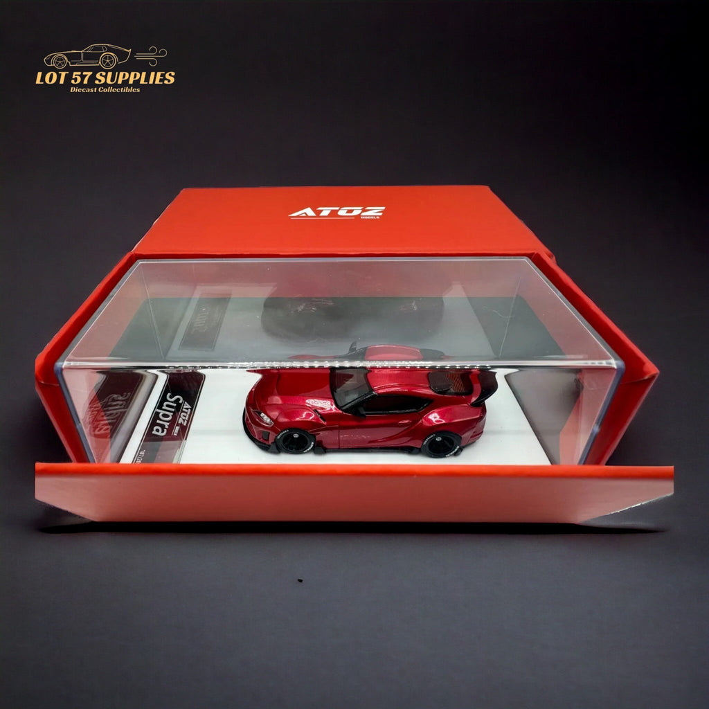 ATOZ Toyota Supra GR in Metallic Red 1:64 Resin model - Collectors World Toys