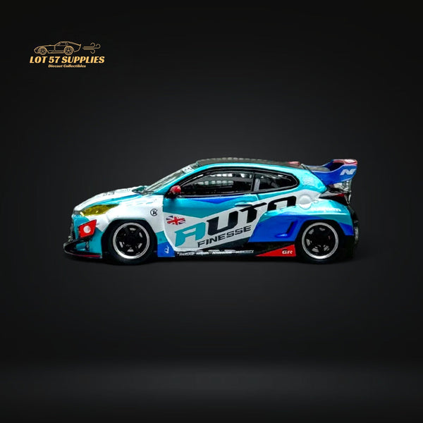 Fuji Toyota Yaris GR Auto Finesse Blue #99 1:64 - Collectors World Toys