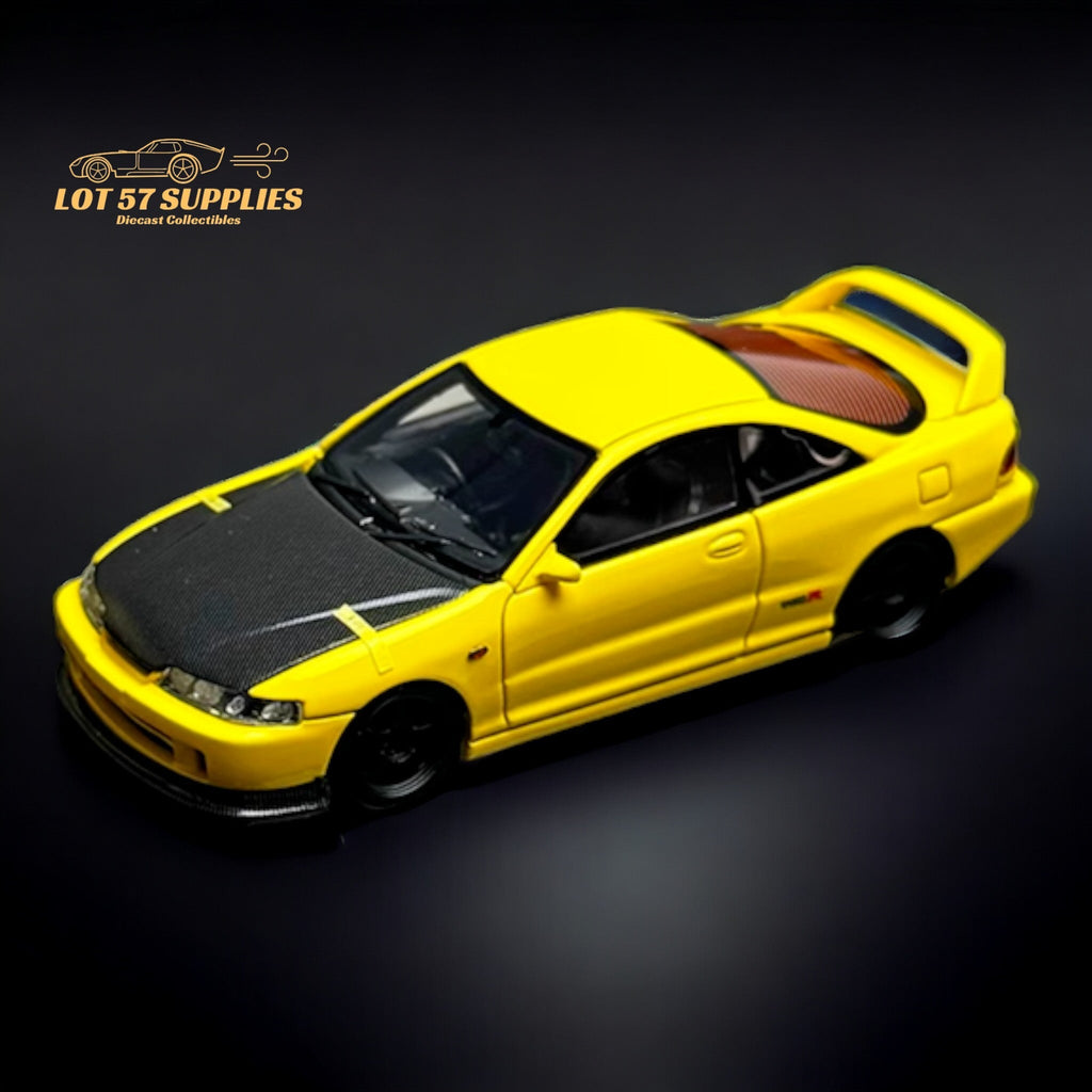 Nice Auto Honda Integra DC2 YELLOW 1:64 Resin Limited to 399 Pcs - Collectors World Toys