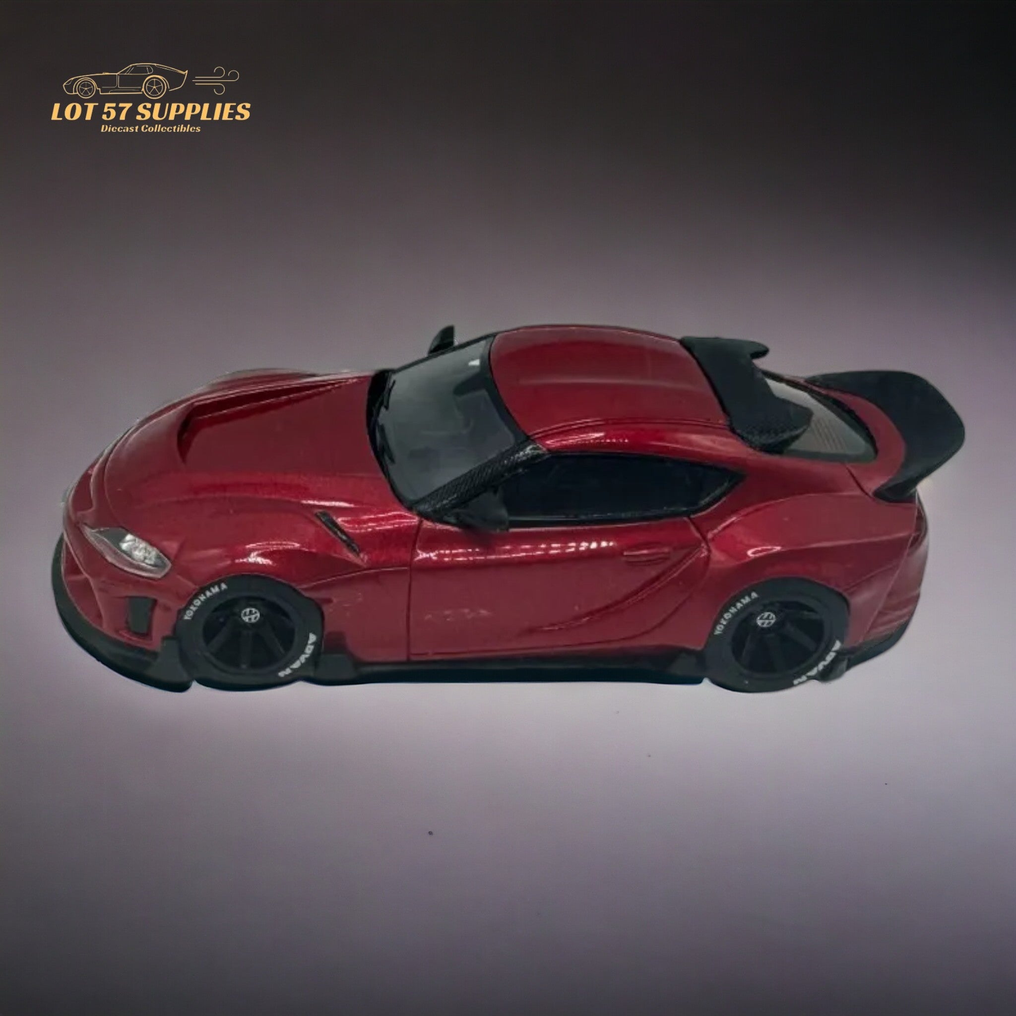 ATOZ Toyota Supra GR in Metallic Red 1:64 Resin model - Collectors World Toys