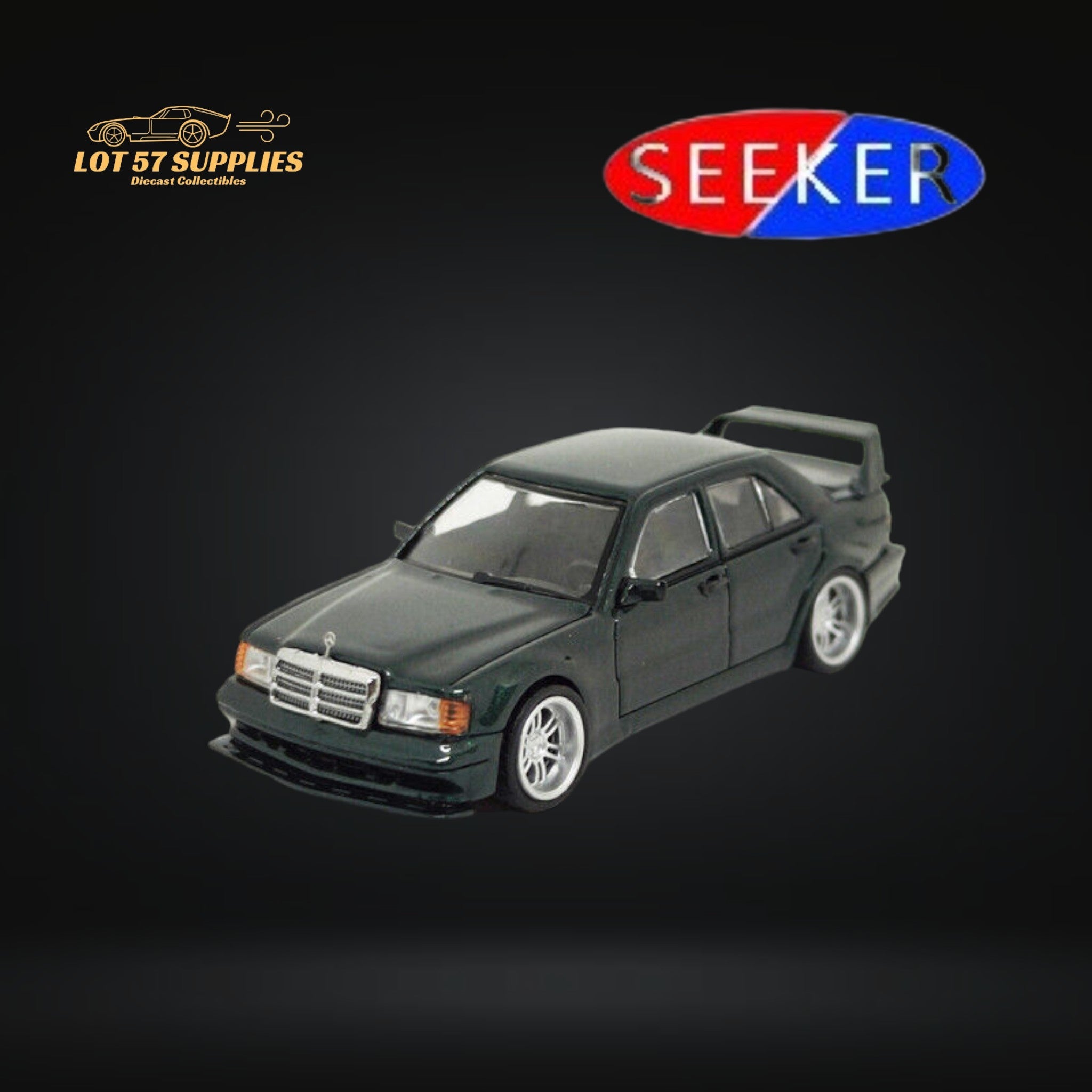 Seeker Mercedes-Benz 190E 2.5-16 Evolution British Green 1:64 Main image