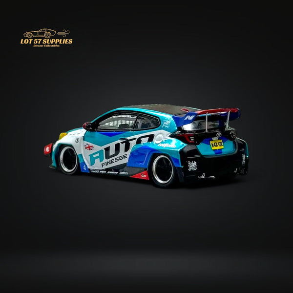 Fuji Toyota Yaris GR Auto Finesse Blue #99 1:64 - Collectors World Toys