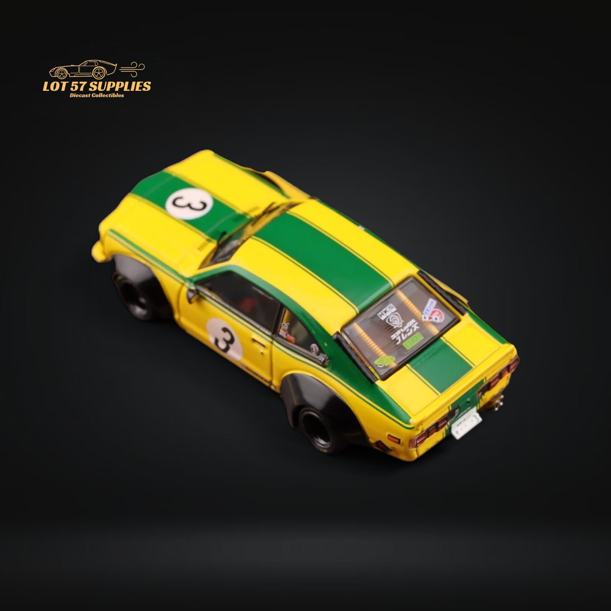 Inno64 Mazda RX-3 Savanna LBWK Yellow Green #3 1:64 IN64-LBWKRX3-01 - Collectors World Toys