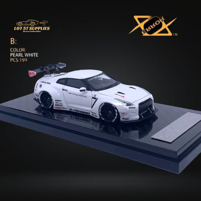 Error404 LB-Works Skyline GT-R R35 Pearl White 1:64