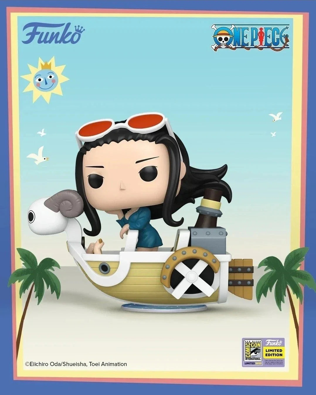 SDCC 2025 Convention Exclusive: Pop! Rides One Piece Nico Robin with Mini Merry II Main image