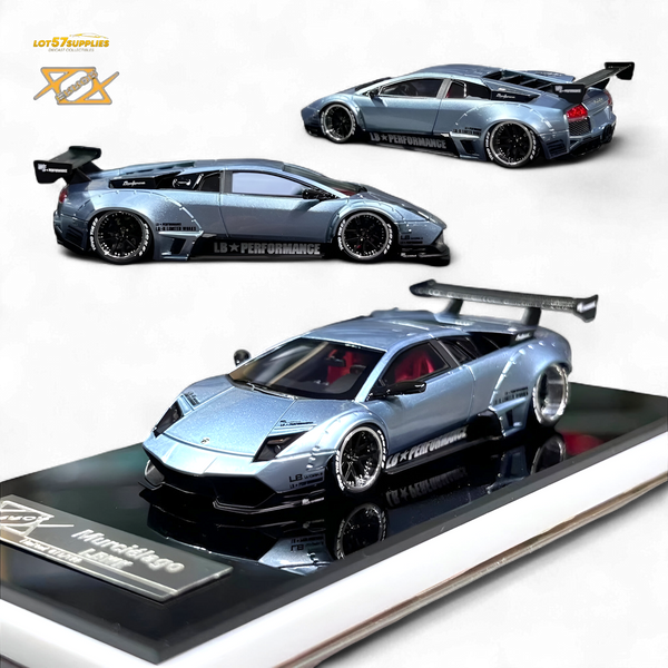 Error404 Lamborghini Murcielago LBWK - Ice Blue High Tail 1:64