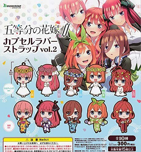 The Quintessential Quintuplets Rubber Strap Capsule Toy Gashapon - Collectors World Toys Hover Image