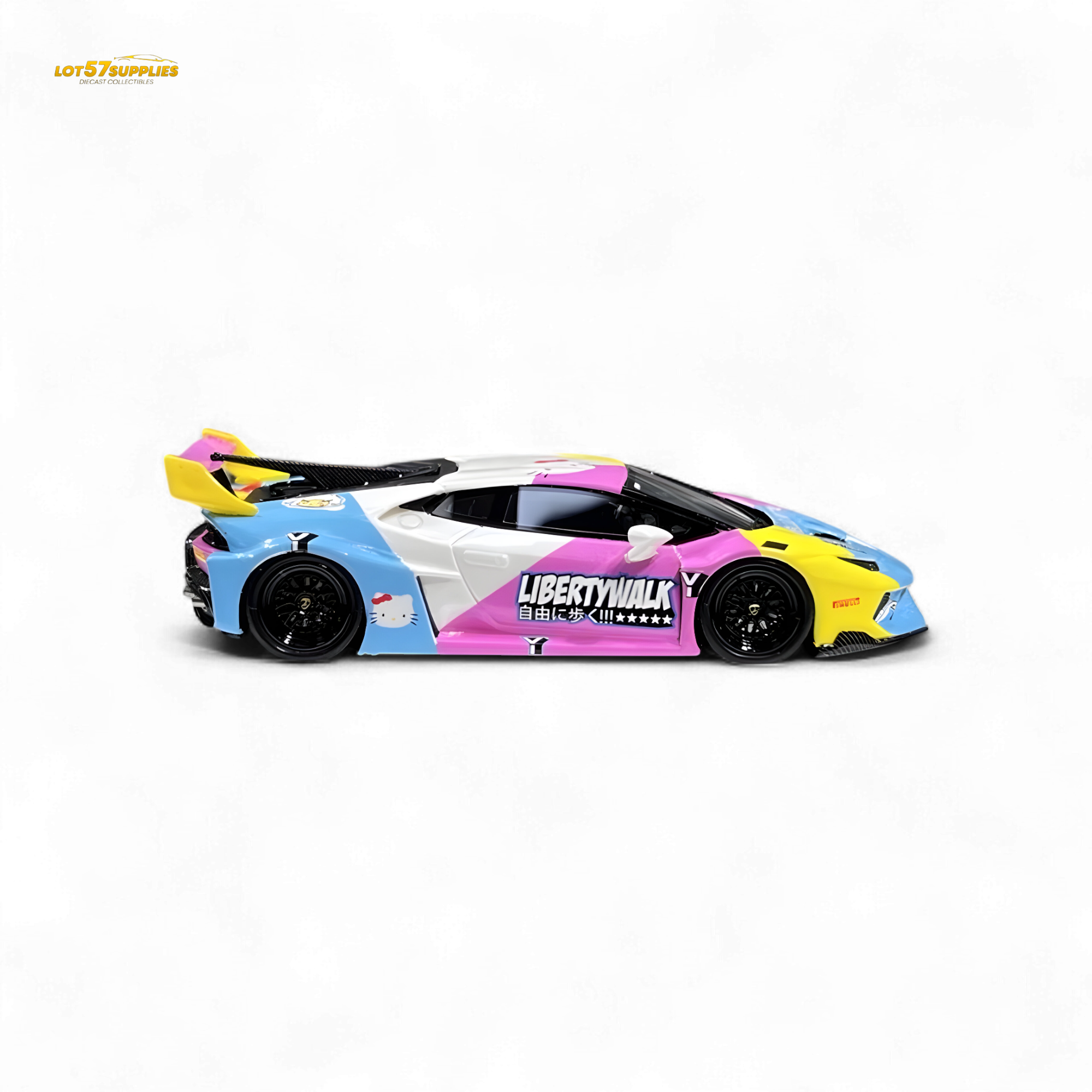 Flame Huracan LP610-4 LWBK WideBody Resin - HELLO K I T T Y LBWK 1:64