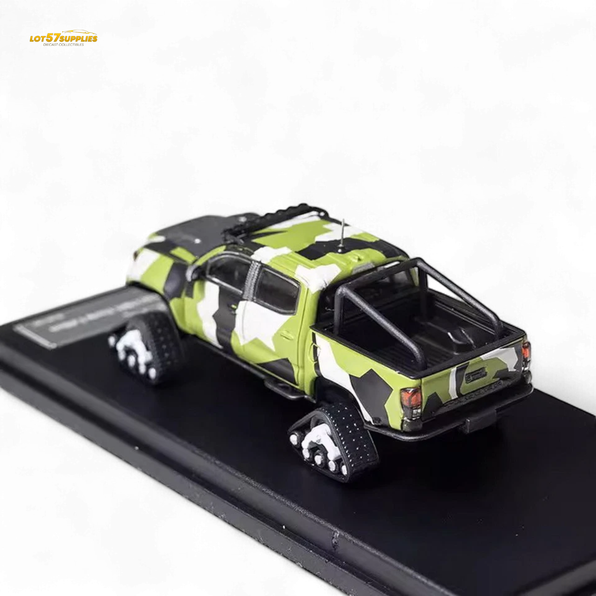 GCD Toyota Tacoma Snow Version Green Camo 1:64 Secondary image