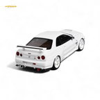 Error404 Model Nissan Skyline GT-R (R34) Custom Solid White 1:64