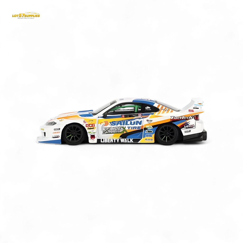 Mini-GT Nissan LB-Super Silhouette S15 Silvia 2023 Formula Drift Japan #895 1:64 - Collectors World Toys