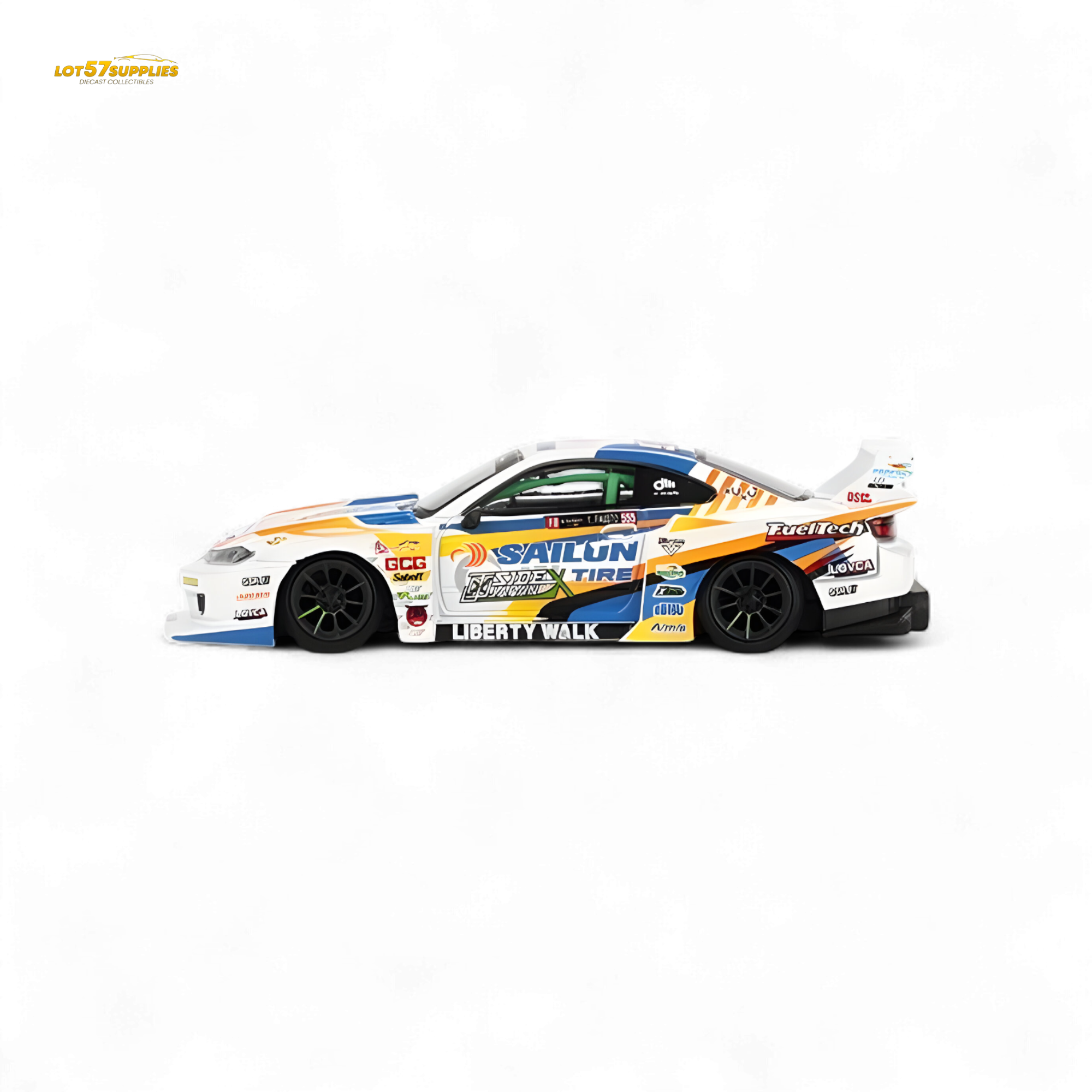 Mini-GT Nissan LB-Super Silhouette S15 Silvia 2023 Formula Drift Japan #895 1:64 - Collectors World Toys