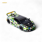 Flame Huracan LP610-4 LWBK WideBody Resin - CAMOUFLAGE 1:64