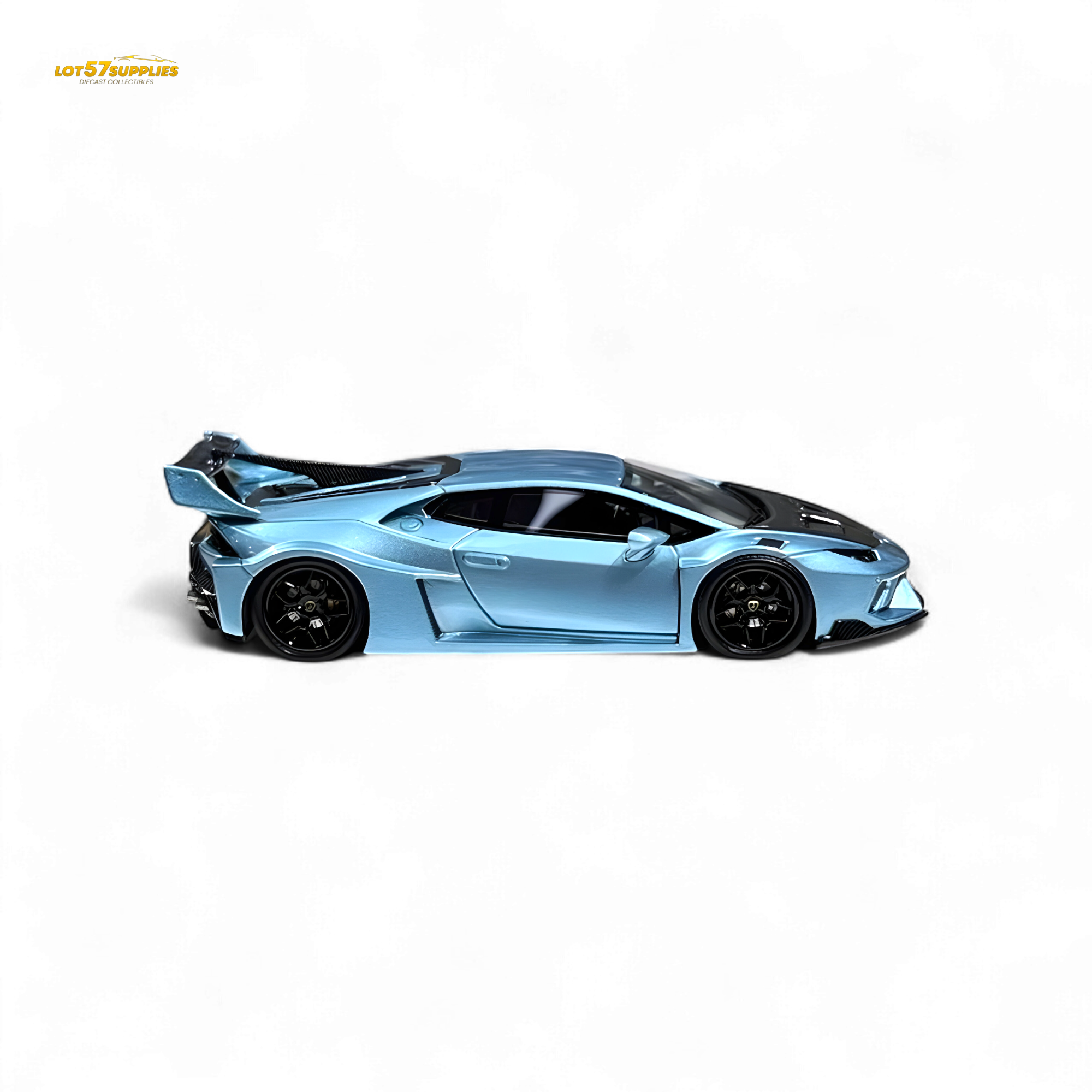 Flame Huracan LP610-4 LWBK WideBody Resin - ICE BLUE LBWK 1:64