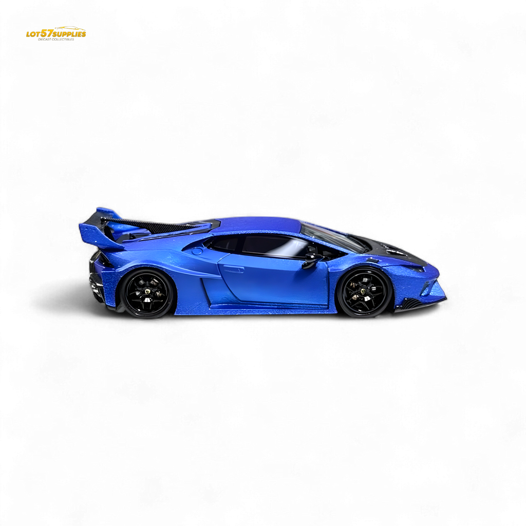 Flame Huracan LP610-4 LWBK WideBody Resin - MATTE BLUE LBWK 1:64