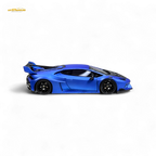 Flame Huracan LP610-4 LWBK WideBody Resin - MATTE BLUE LBWK 1:64