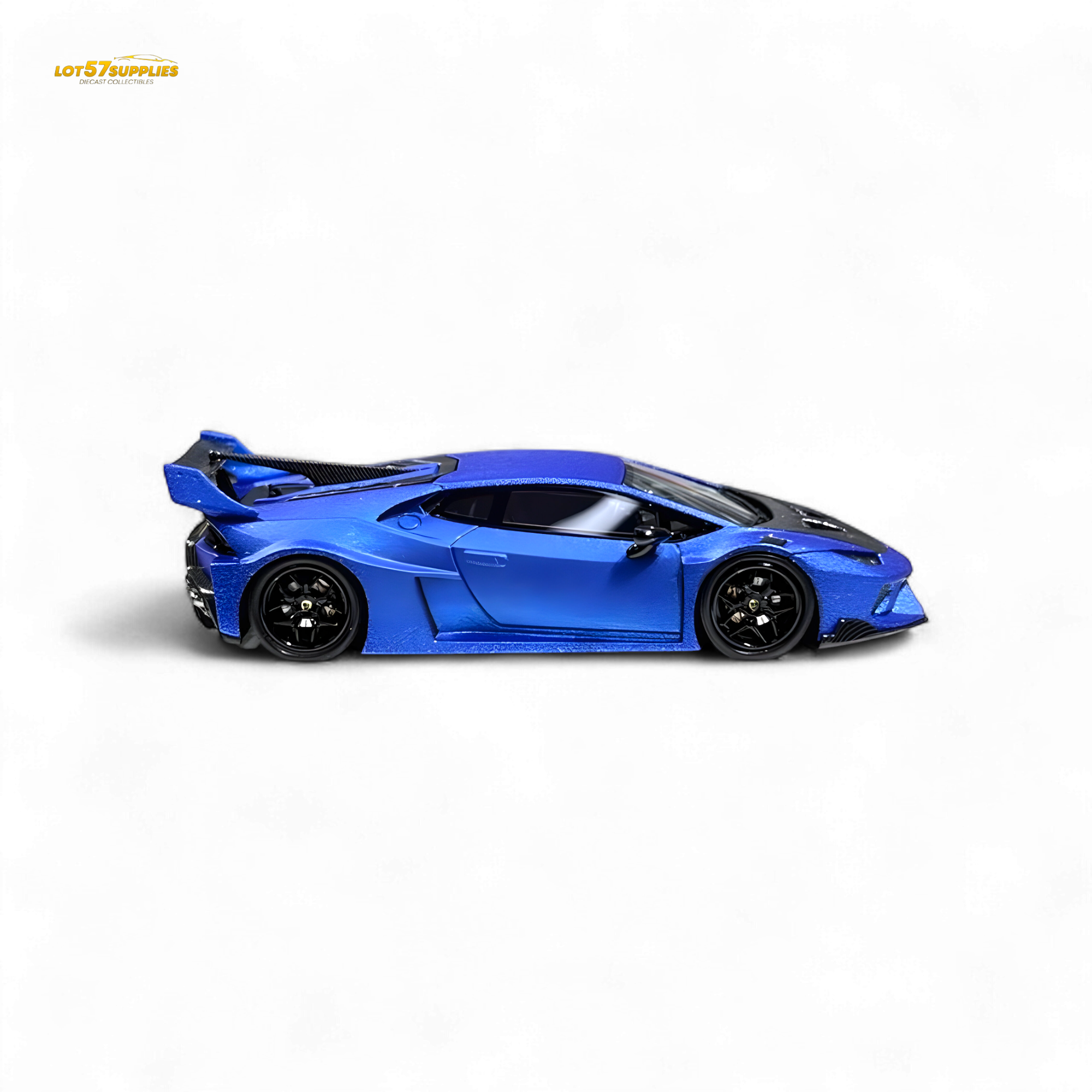 Flame Huracan LP610-4 LWBK WideBody Resin - MATTE BLUE LBWK 1:64