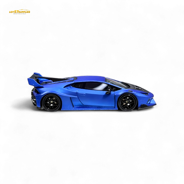Flame Huracan LP610-4 LWBK WideBody Resin - MATTE BLUE LBWK 1:64