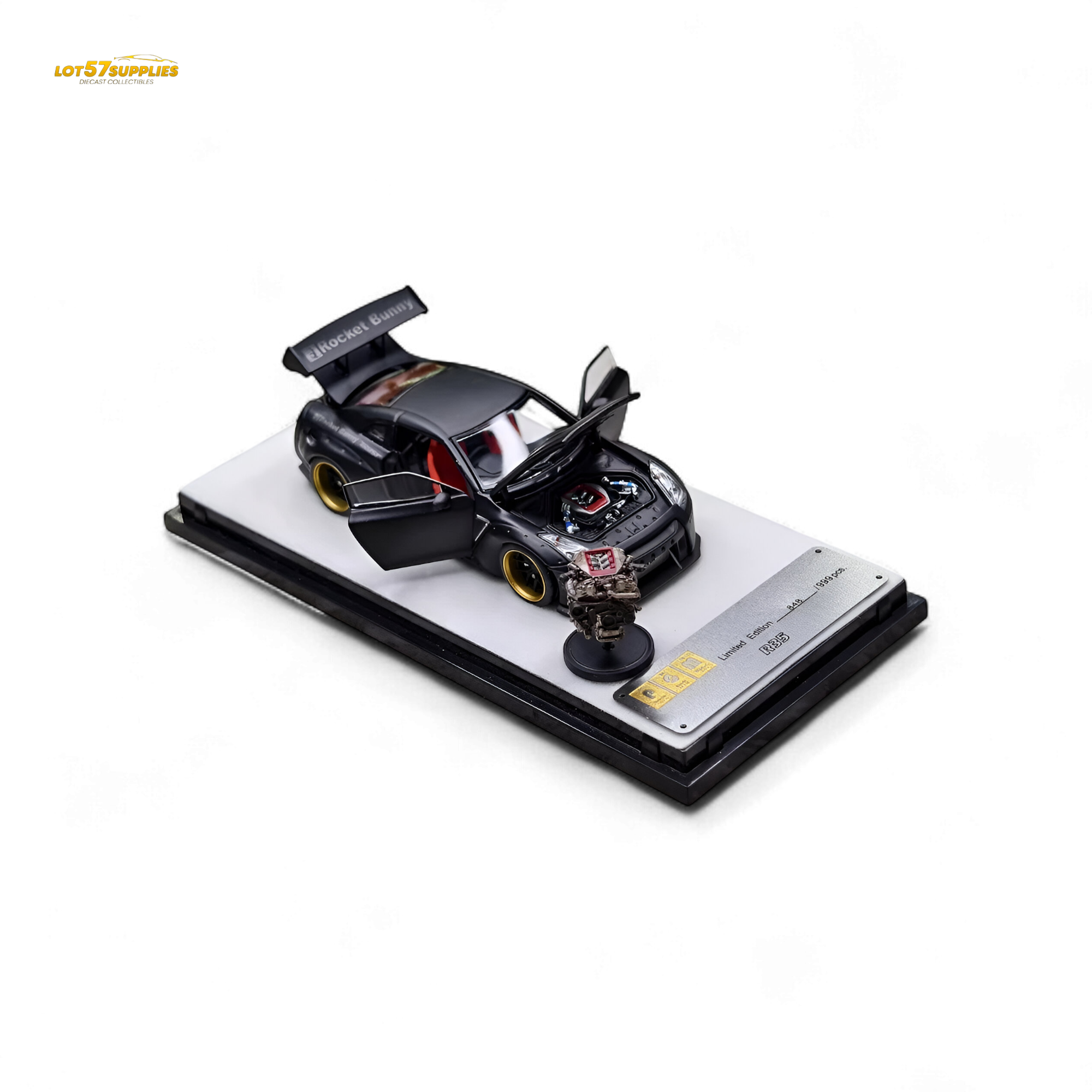 PGM Rocket Bunny R35 - Matte Black Ordinary version 1:64