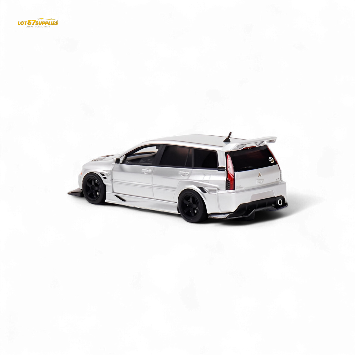 Error404 Mitsubishi Lancer EVO 9 IX Wagon - Glossy Silver 1:64